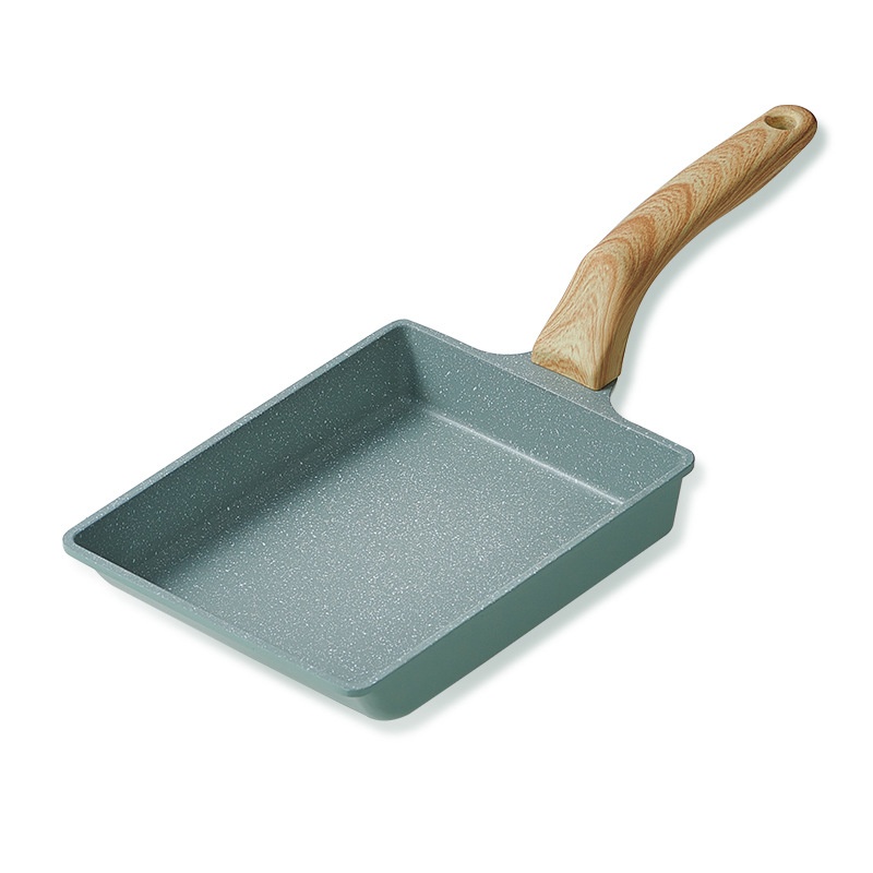 Japanese Tamagoyaki Square Mini Non-stick Pan Thick Egg Roasted Wheat Rice Stone Small Frying Pan Fried Egg Household Flat Breakfast Pot