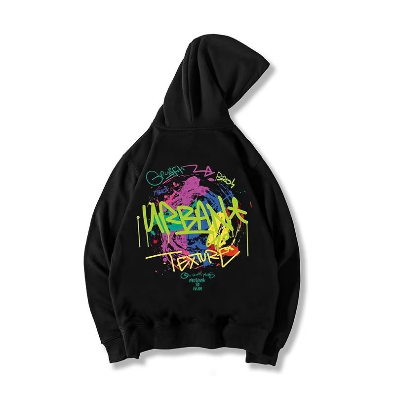 Oversized Hoodie With Graffiti,Men's Plus-size Jacket,Couple Sweatshirt.