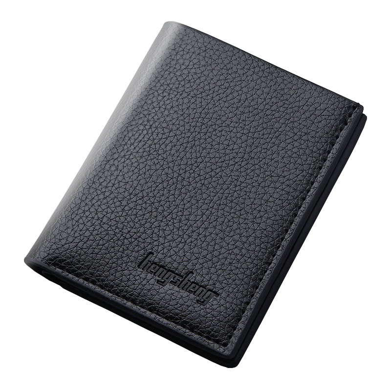 Style Wallet Men's Short Style Can Hold Driver's License Small Wallet Men's Multi-card Slots SSimple Multi-card Slots