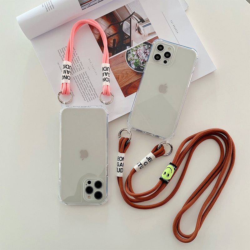 Mobile Phone Case Lanyard Long And Short Accessories Shrink Mobile Phone Elastic Lanyard Buckle Diagonal Across Halter Neck Strap Rope Mobile Phone Rope