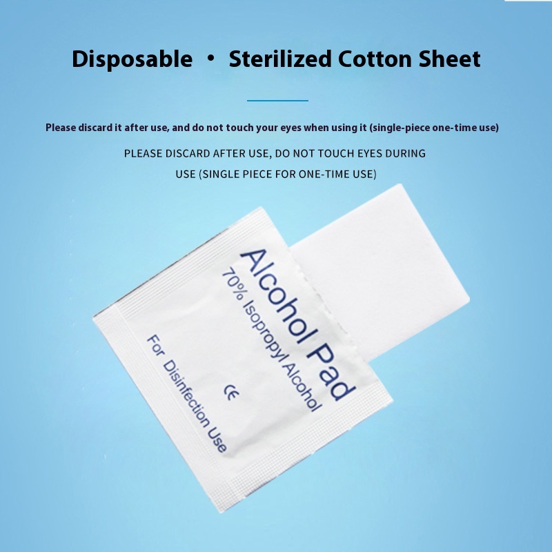 Nail Cleaning Tablets Cleaning Pack Alcohol Cotton Disinfection Tablets Jewelry Mobile Phone Computer Cleaning Wipes100 Pieces Per Box