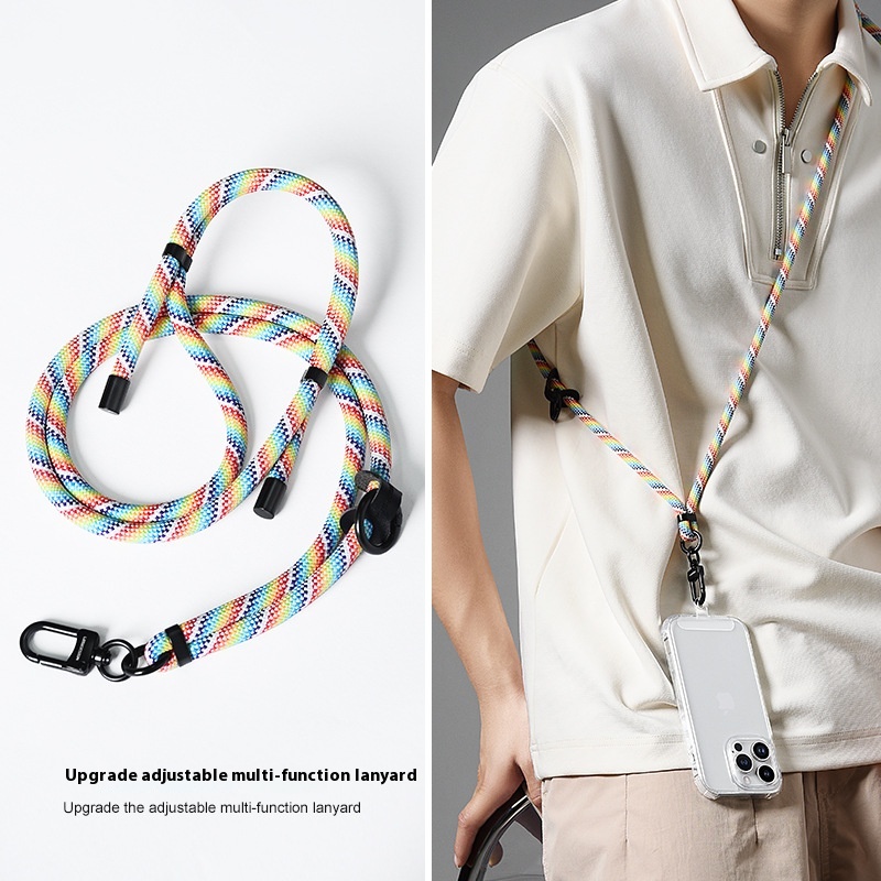 8 MMMobile Phone Lanyard Diagonally Across Mobile Phone Case Strap Phone Lanyard High-end Adjustable Hanging Neck Rope For Men And Women