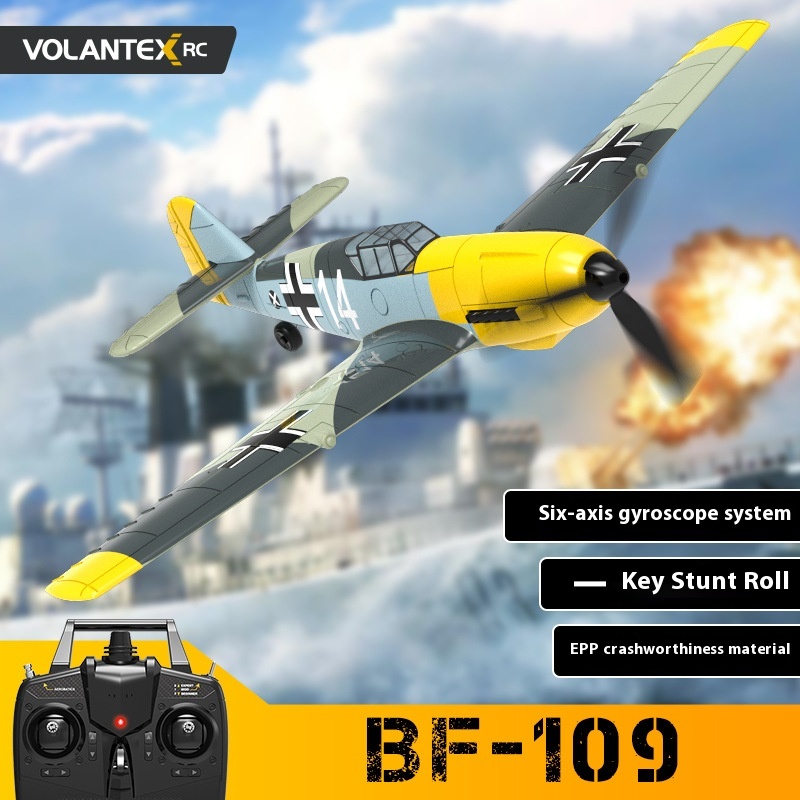 Orans Remote Control Aircraft BF109 Fighter Fixed Wing Model Electric Toy Foam Remote Control Aircraft