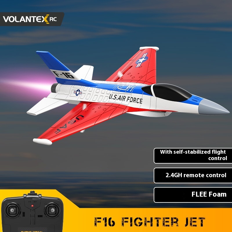 Olans Remote Control Aircraft F16 With Light Fighter Two-way Aircraft Model Electric Toy Foam Remote Control Aircraft
