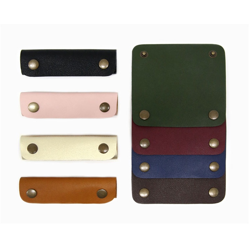 Bronze Luggage Accessories Handle PULeather Double-sided DIYHandle Cover Detachable Hand Strap