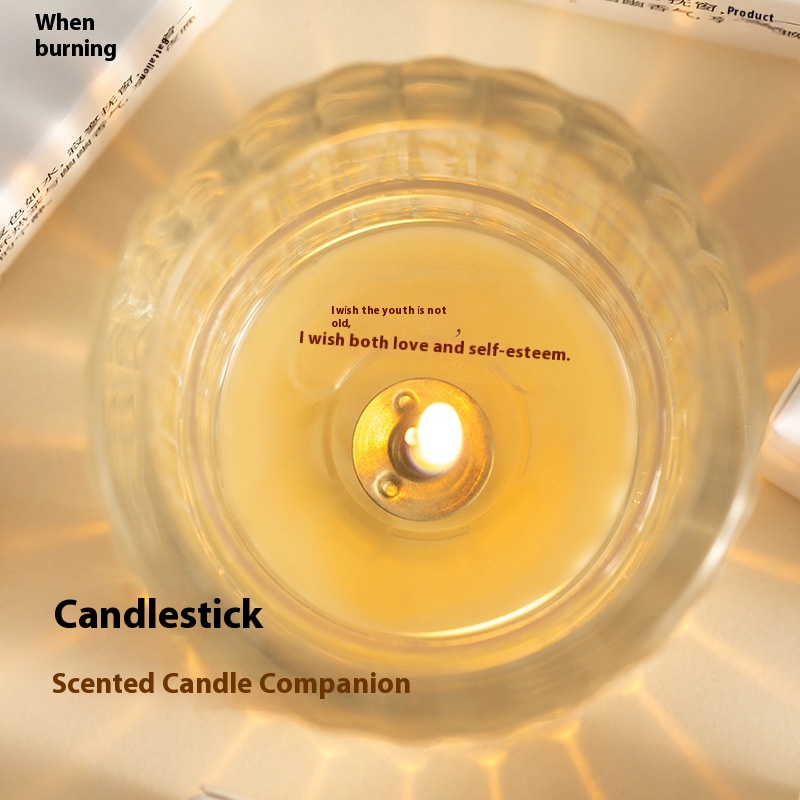 Candle Holder Aromatherapy Candle Vessel Valentine's Day Birthday Festival Proposal Atmosphere Layout Glass