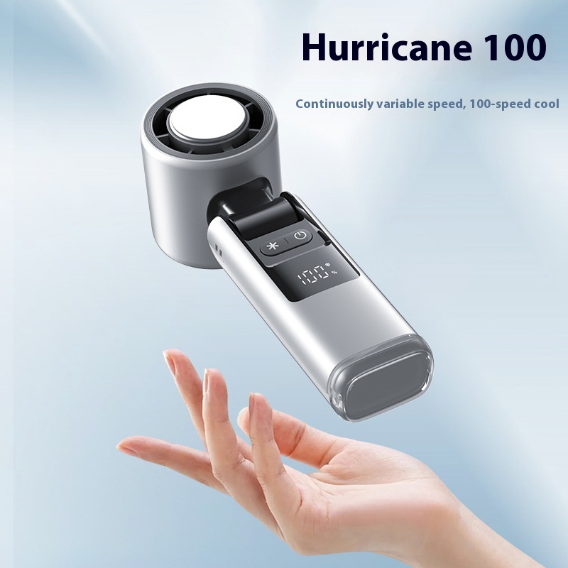 100 Speed High-speed Handheld Fan Mini Usb Charging Folding Portable Turbo Small Fan
