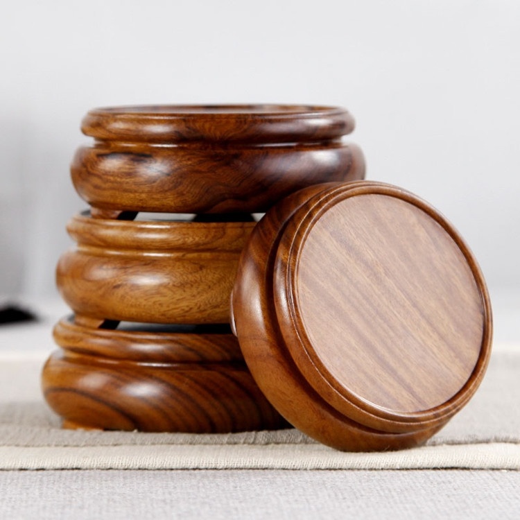 SMahogany Round Base Rosewood Whole Material Tea Kettle Bonsai Creative Ornaments One Piece Dropshipping