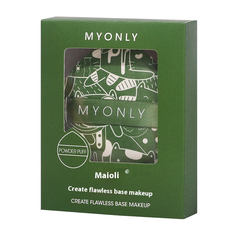 100 Points Cotton Candy Air Cushion Powder Puff Wet And Dry Dual-use Makeup Sponge Puff Beauty Tools One-piece Dery