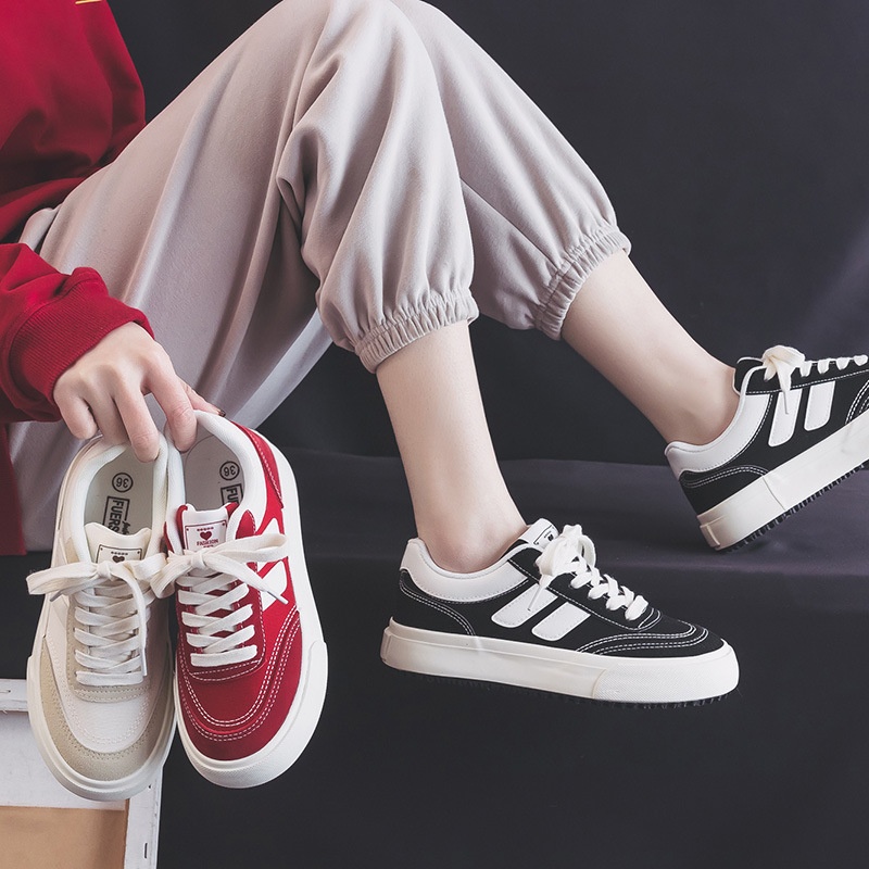 Korean Canvas Shoes Women Summer Student Breathable Shoes Running Street Shooting Sports Casual Shoes