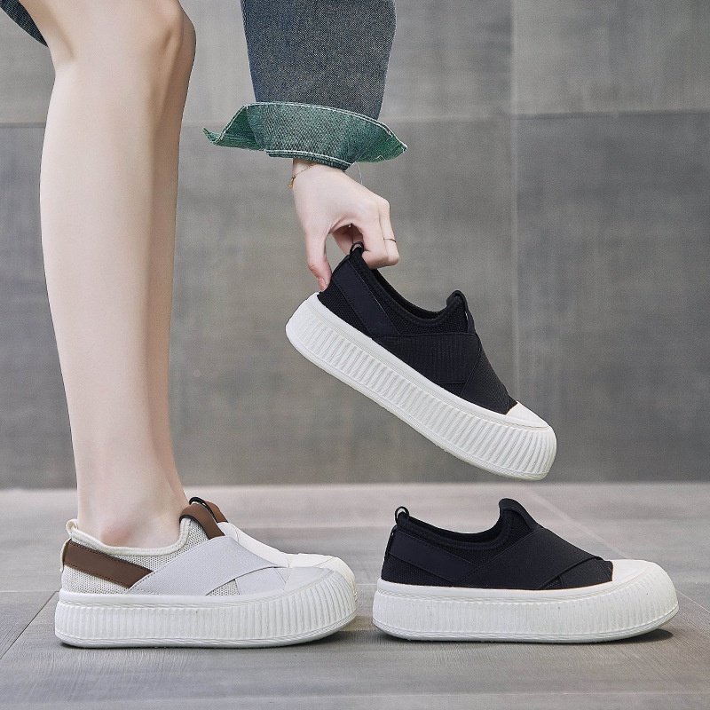 YKorean Canvas Shoes Women Summer Student Running Casual Shoes Board Shoes Net Celebrity Street Shooting Popular