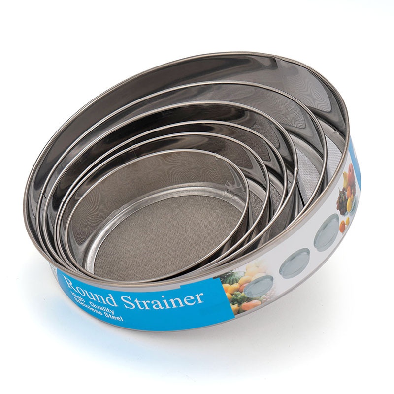 Stainless Steel Sieve Filter Set Kitchen Flour Sieve Pastry Baking Tools Household Six-piece Set In Stock