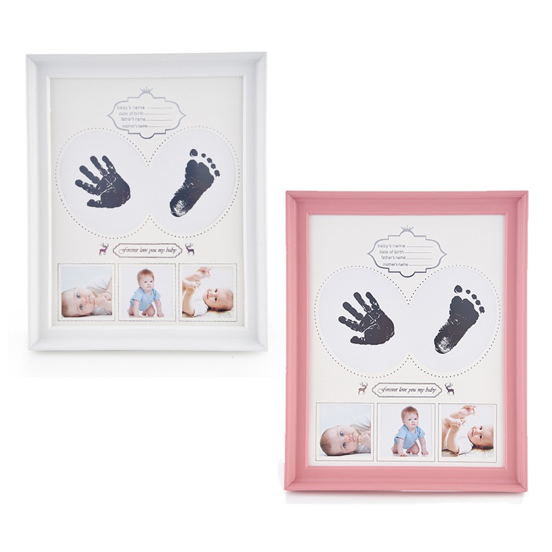 Born Baby Full Moon Baby Hand And Foot Seal Mud Commemorative Hundred-day Gift Wall Hanging Photo Frame Ornaments Foreign Trade
