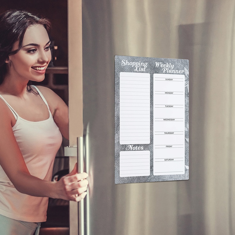 Fridge Magnets Magnetic Calendar Notepad Message Board Cartoon Erasable Drawing Board Gift Magnets Freezer Switch Decorative Stickers