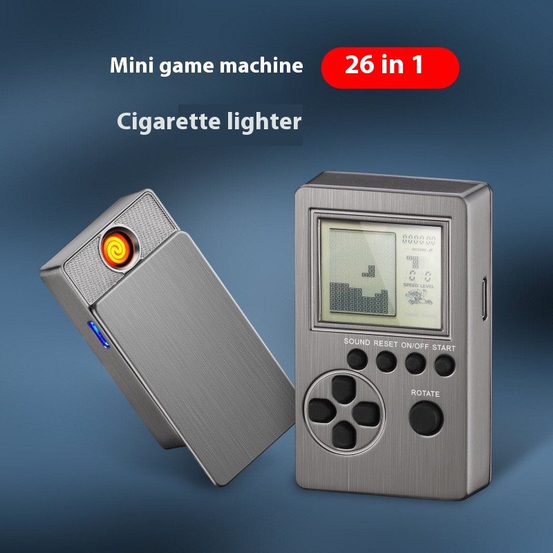 Card Direct Chattering Net Red Creative Game Machine Cigarette Lighter2 In1 Lighter AGeneration Of Hair
