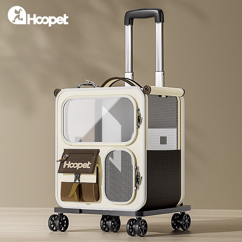 Outdoor Pet Carrier–Cat Bag,Cat Backpack,Pet Trolley Suitcase,Double-Shoulder Bag,And Dog Large Capacity Luggage