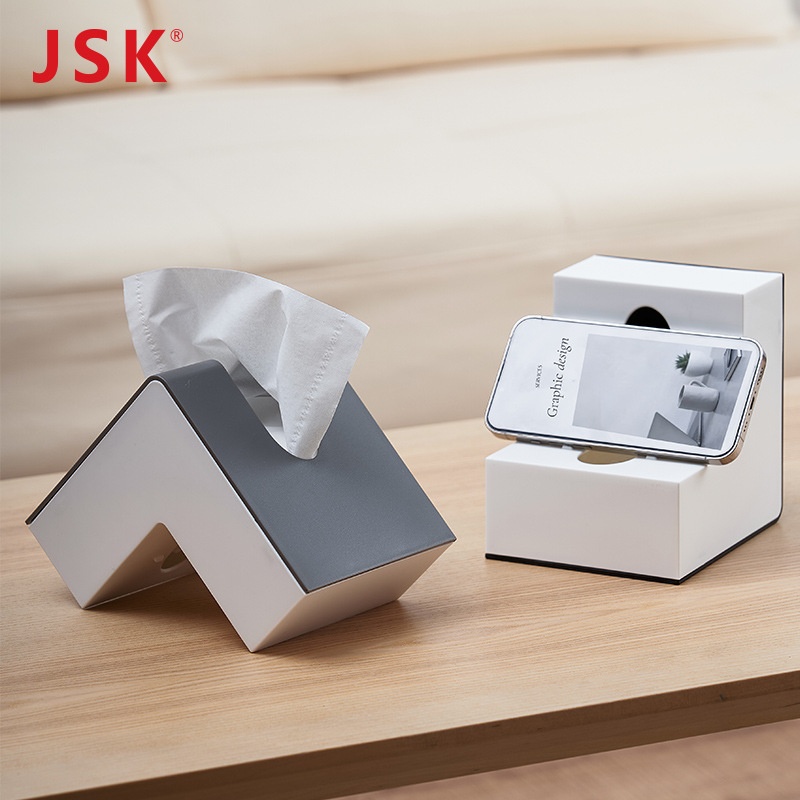 Japan JSKCreative Wind Box Net Popular High-value L-type Tissue Box Living Room Simple Facial Tissue Box