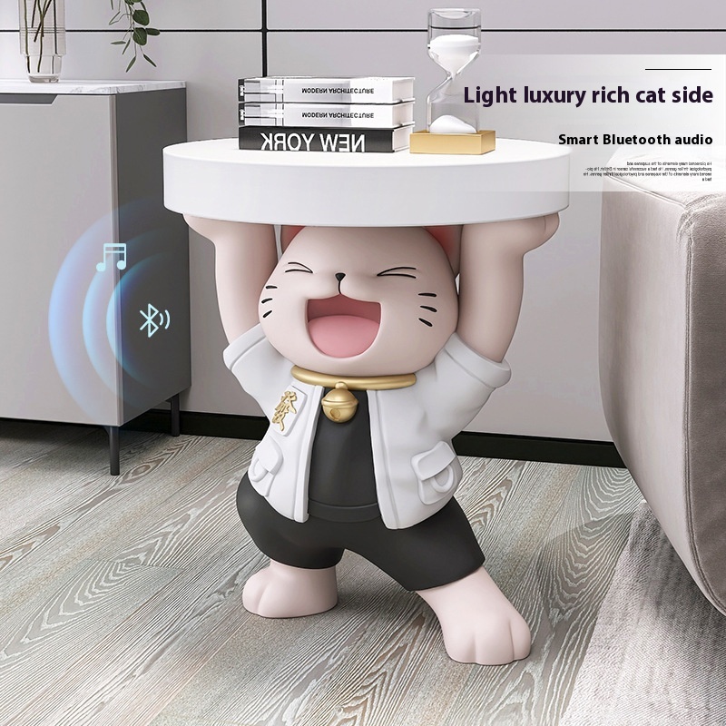 【Audio】Large Fortune Cat Floor Ornament–AHome Decor Piece For Living Rooms,Sofas,And Bedside Cabinets
