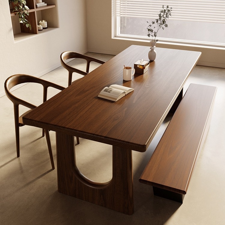 Dining Table All Solid Wood Dining Table Home Log Nordic Style Dining Table And Chair Solid Wood Dining Table One Table And Four Chairs Combination