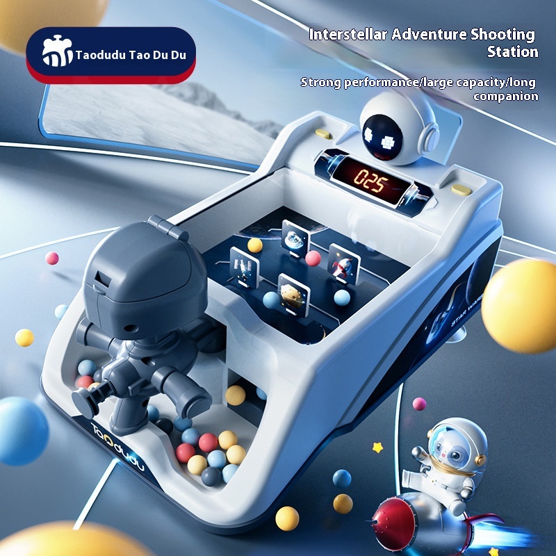 Space Shooting Table Children's Educational Break-through Play Marbles Table Game Concern Training Shooting Game Machine Ejection Toy