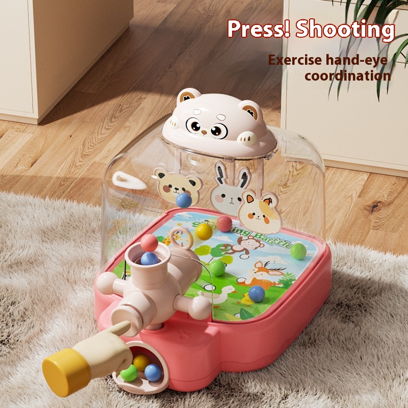 Children's Launch Pinball Machine Catch Ball Desktop Game Machine Puzzle Play House Toys Video Game Doll Machine