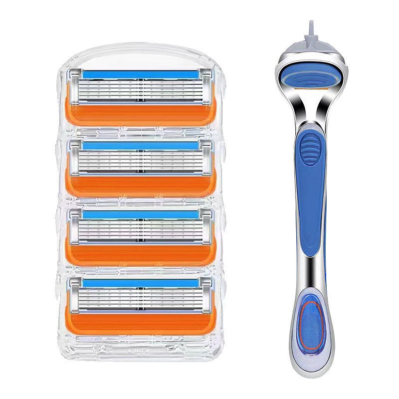 General Geely Five-layer Manual Razor Blade Foreign Trade Orange Blade5-layer Razor Razor