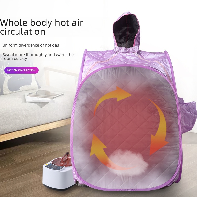 Portable Folding Home Use Sweat Steaming Box Single Person Sweating Steaming Sauna Box Easy Carry Sauna Room