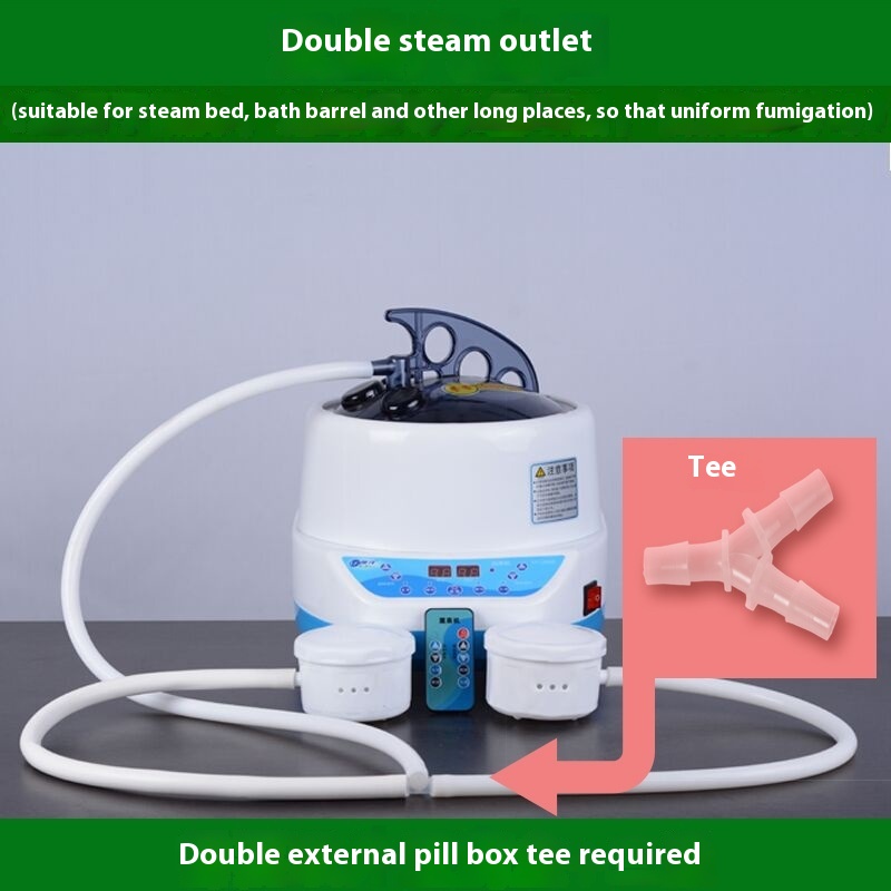 Fumigation Fumigation Machine Accessories Double Steam Outlet Bath Barrel Fumigation Bed Double Steam Outlet Uniform Air Outlet