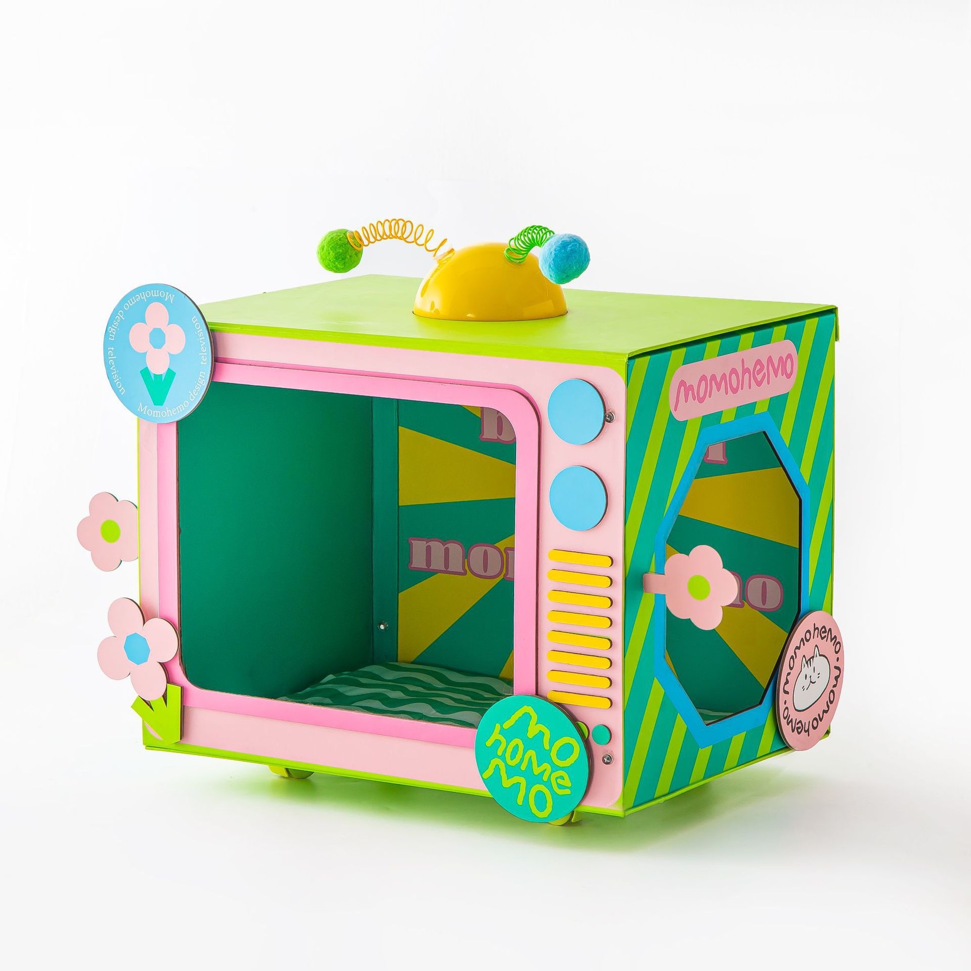 Momohemo Cat Nest Cat Scratching Board Cat Litter Box Non-corrugated Gray Board Paper Box Collection