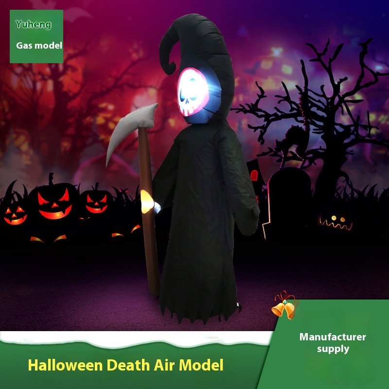 Halloween Ghost Festival Outdoor Inflatable Decorations Death Luminous Air Model Ghost Garden Layout Props