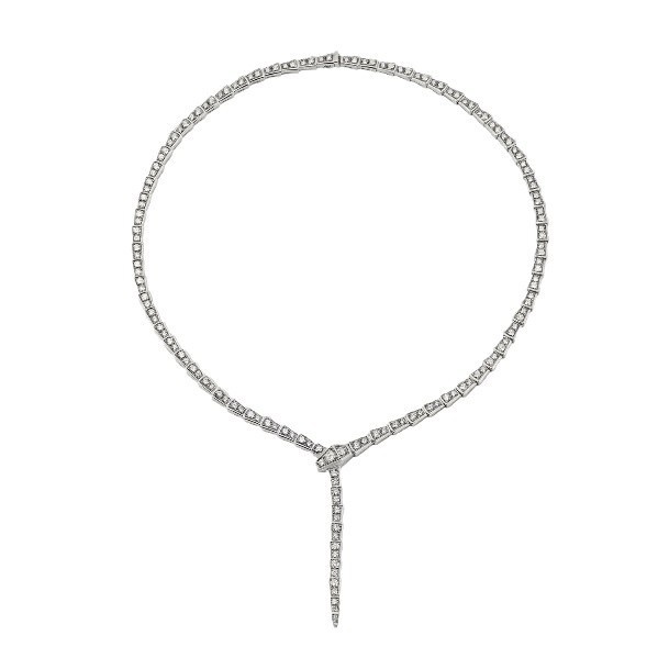 Gold Jewelry Seiko High Edition Classic Full Diamond Spirit Snake Necklace Snake Temperament Neck Chain European And American S