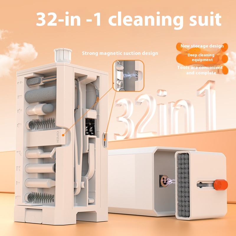 24 Upgraded Q3232 In One Multi-functional Cleaning Suit Deep Cleaning Computer Headset Mobile Phone