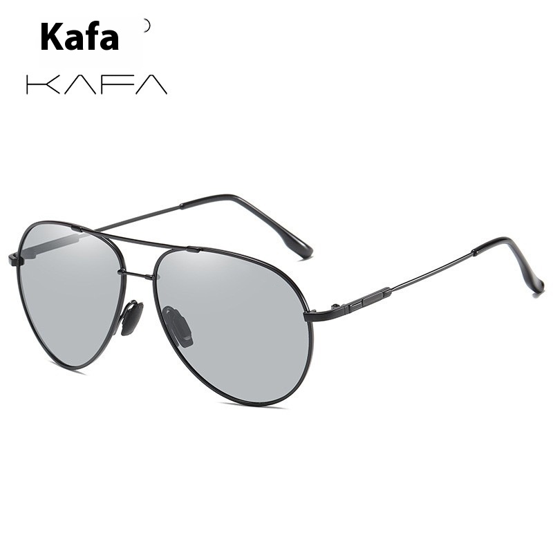 Memory Frame Flying Polarized Sunglasses Men's Outdoor Driving Sunglasses Day And Night Dual-Use Toad Color-Changing Glasses