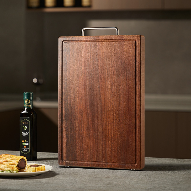 [Hedou C]Kitchen Supplies Ebony Chopping Board Cutting Board Antibacterial And Mildew-proof Chopping Board Double-sided Chopping Board Household Solid Wood