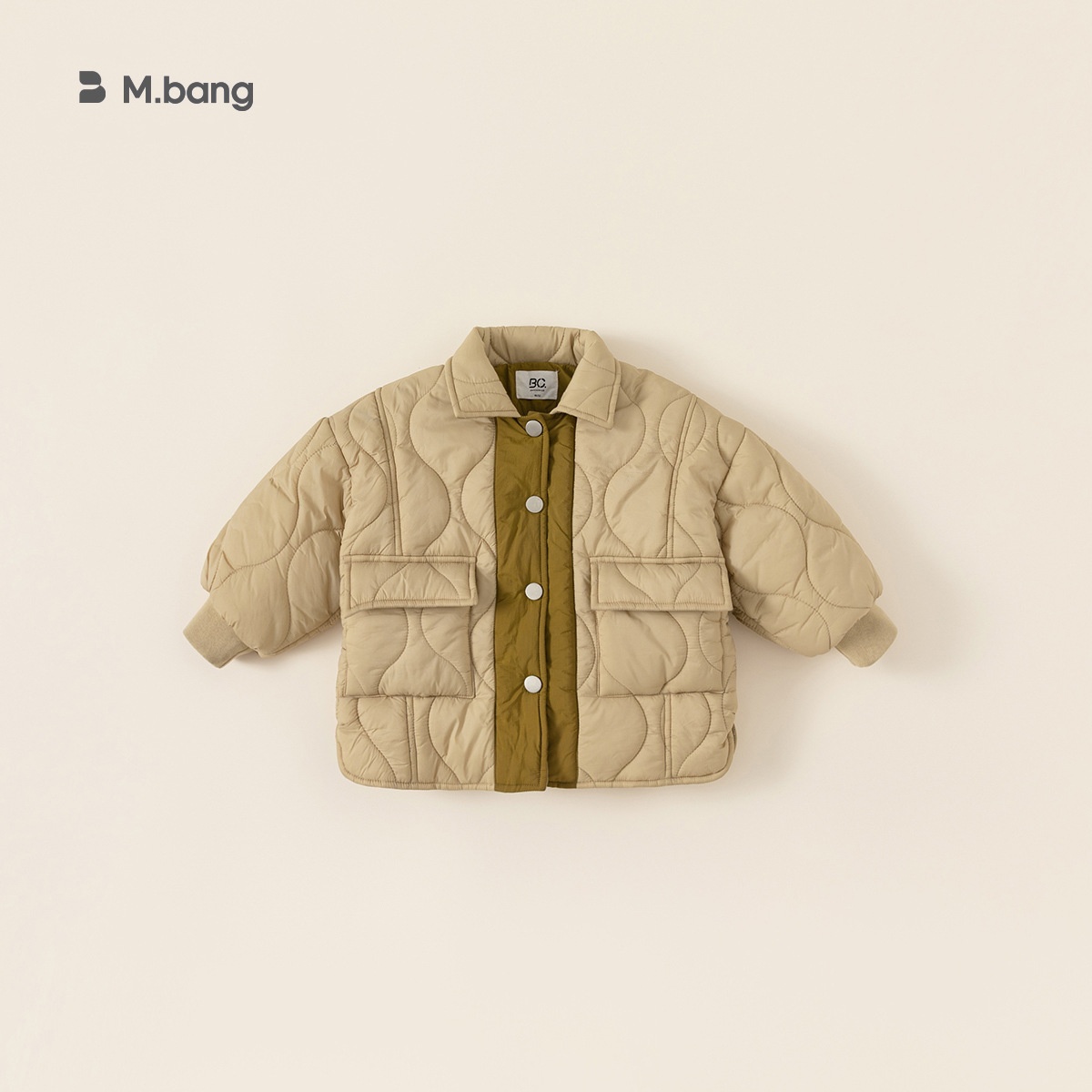 Babycity Autumn And Winter Children's Cotton-padded Jacket Boy Thickened Coat Casual Korean Version Children's Clothing Plus Velvet Cotton Jacket DY83021