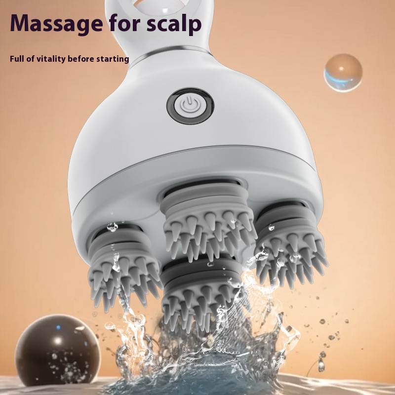 Electric Cat Scalp Massager Electric Head Massager Kneading Decompression Head Therapy Apparatus Electric Head Scratch Cat Apparatus