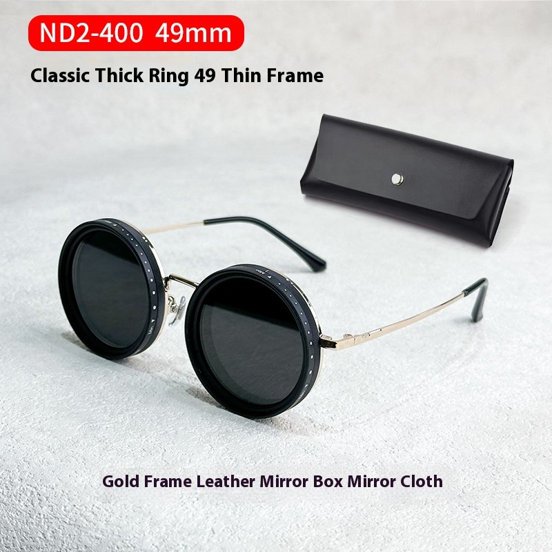 9 Files ND2-400 Adjustable Dimming Glasses Fishing Sunglasses UVAnti-ultraviolet Personalized Polarized Sunglasses NDFilter