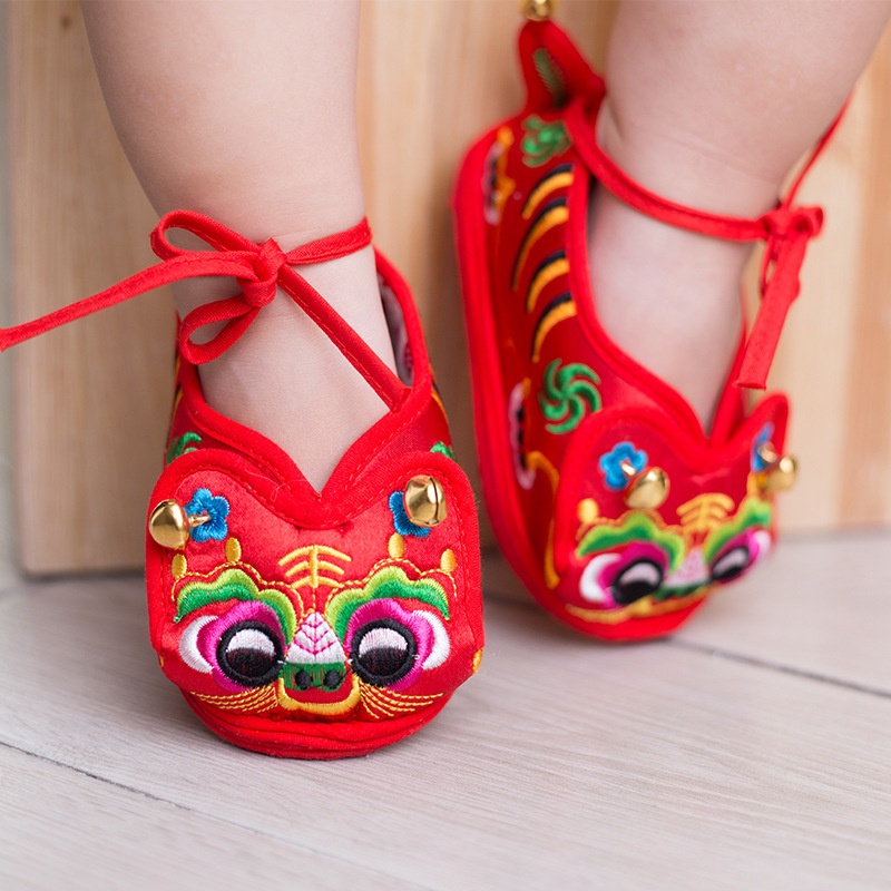 Spring And Autumn Baby Thousand-layer Cloth Shoes Tiger Head Shoes Children's Cloth Shoes Baby One-year-old Tiger Shoes Cloth Shoes