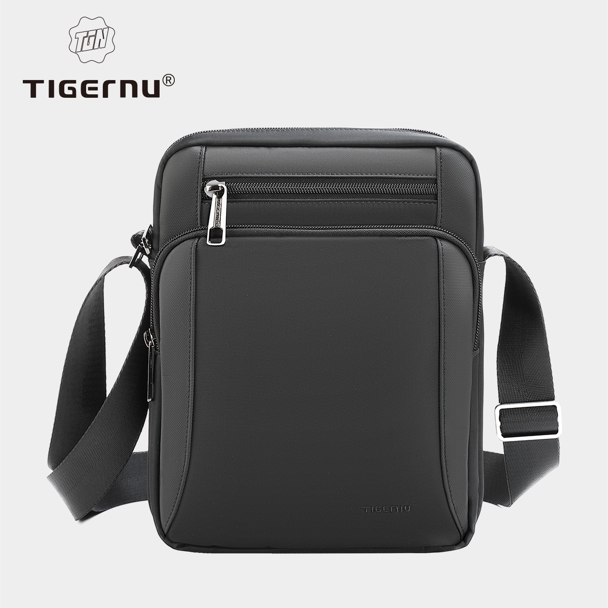 Tigernu Men's Classic Business Shoulder Briefcase Multi-layer Messenger Bag Workplace Fashion Shoulder Bag