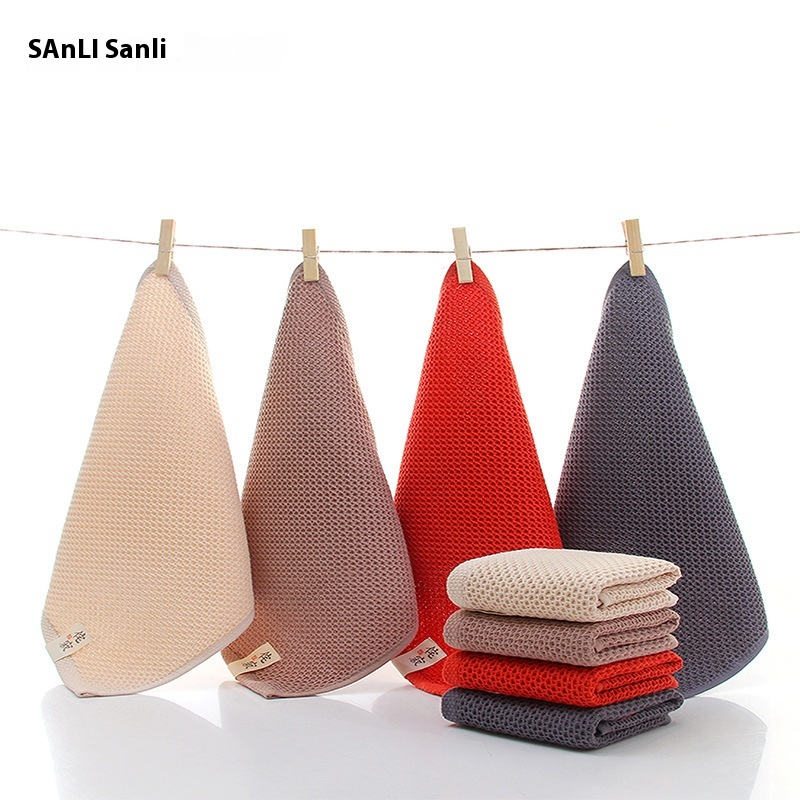 Sanli Towel Wabi-sabi Square Towel Children's Pure Cotton Square Towel33*33 Pure Cotton Yarn Towel Gift Kindergarten Group Purchase