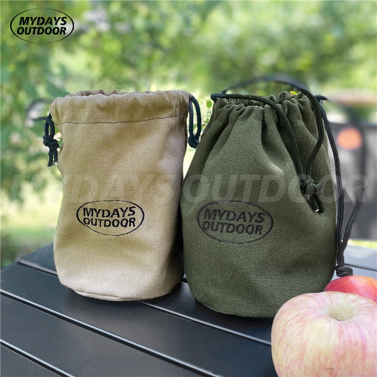 M Y D A Y S O U T D O O R Camping Canvas Drawstring Storage Bag, Supplied By Domestic And Foreign E-commerces, Mantian Outdoor