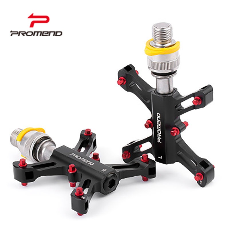 PROMENDBicycle Pedal Bearing Quick-release Aluminum Alloy Bearing Pedal Folding Bike Riding Bearing Pedal