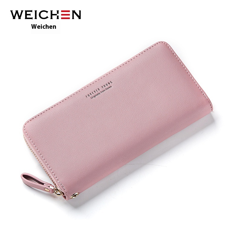 Foreveryoung Ladies Wallet Long Wallet Zipper Mobile Phone Bag Clutch Pu Coin Purse
