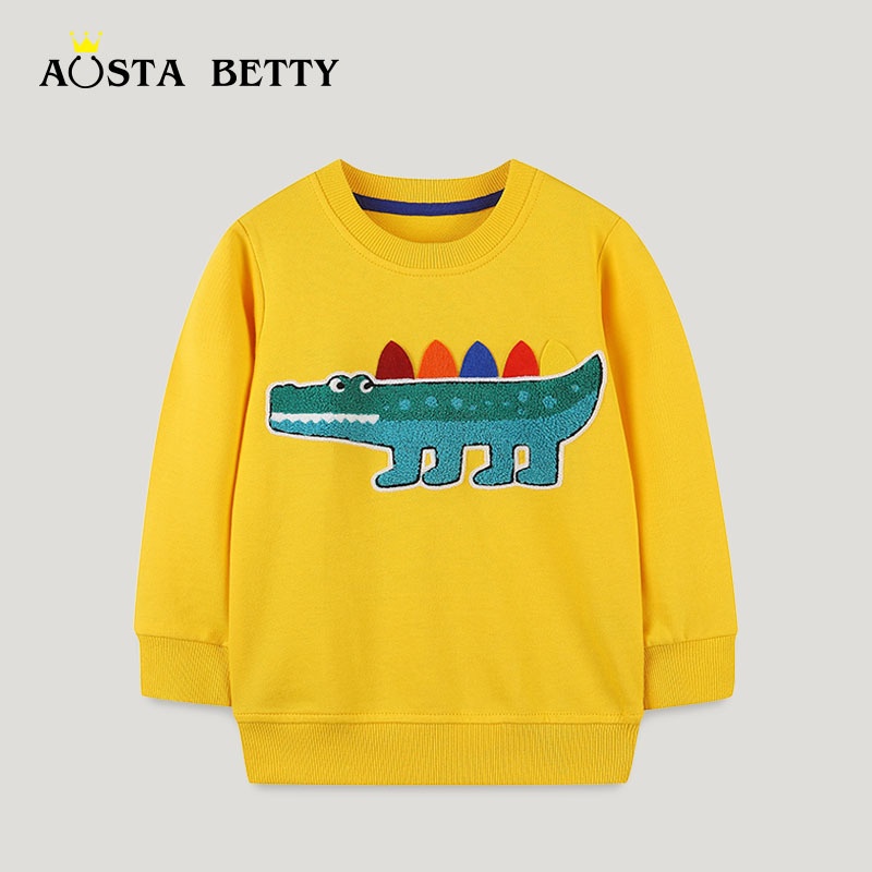 Direct European And American Style Boy Sweatshirt Autumn Product Children's Round Neck Pullover Bottoming Shirt Long Sleeve One Piece Dery