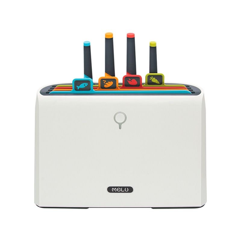 Stainless Steel Kitchen Knives Mildew-proof Non-slip Plastic Cutting Board Suit Baby Food Grade Cutting Board Suit Combo