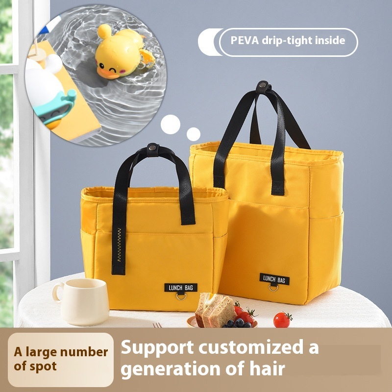 Portable PEVALunch Bag Refrigerated Large Capacity Ice Pack For Students To Go To Work Lunch Bag Picnic Lunch Box Bag
