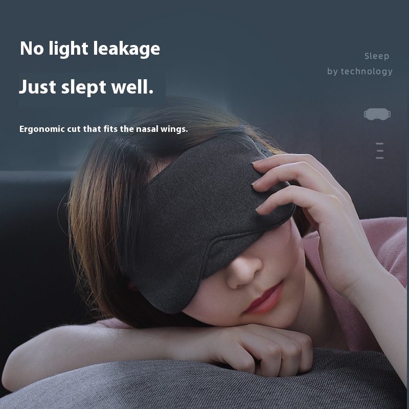 Office Nap Eye Mask Black Light-blocking Eye Protection Sleep Eye Mask Skin-fitting And Comfortable Light-blocking Eye Mask