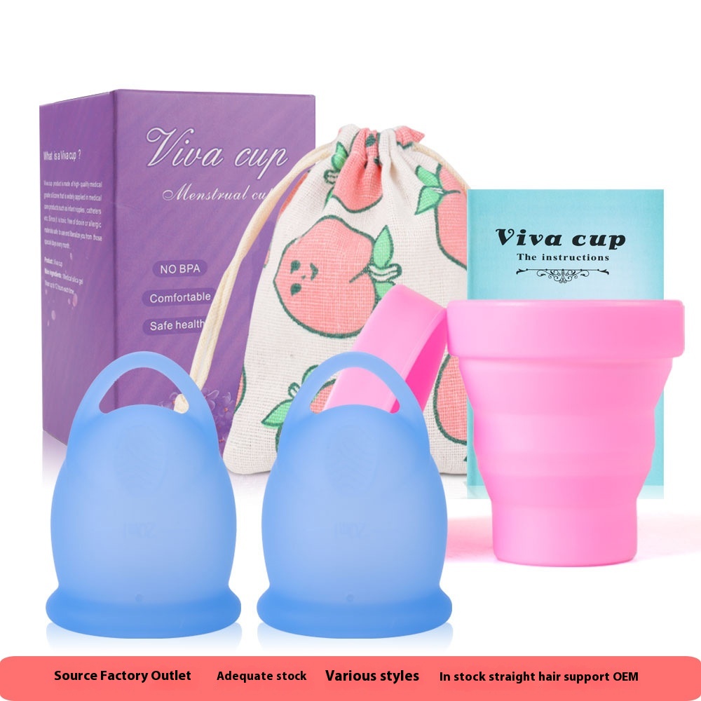 Silicone Pull Ring Menstrual Cup Menstrual Cup Female Menstrual Period Can Swim Moon Cup Cleaner