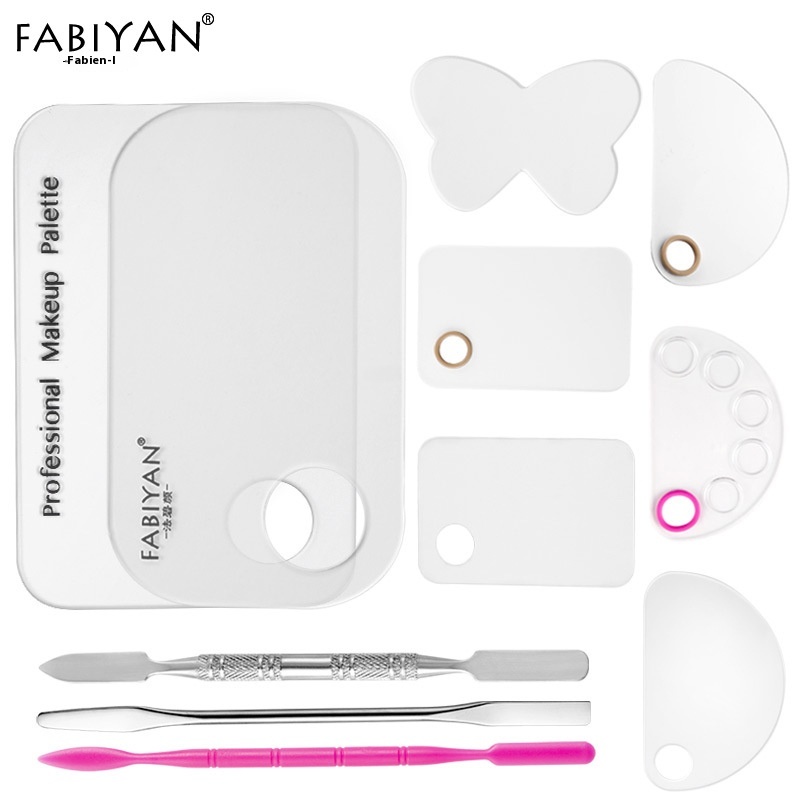 Transparent Acrylic Palette Nail Makeup Palette Set Nail Makeup Color Matching Tool With Holes