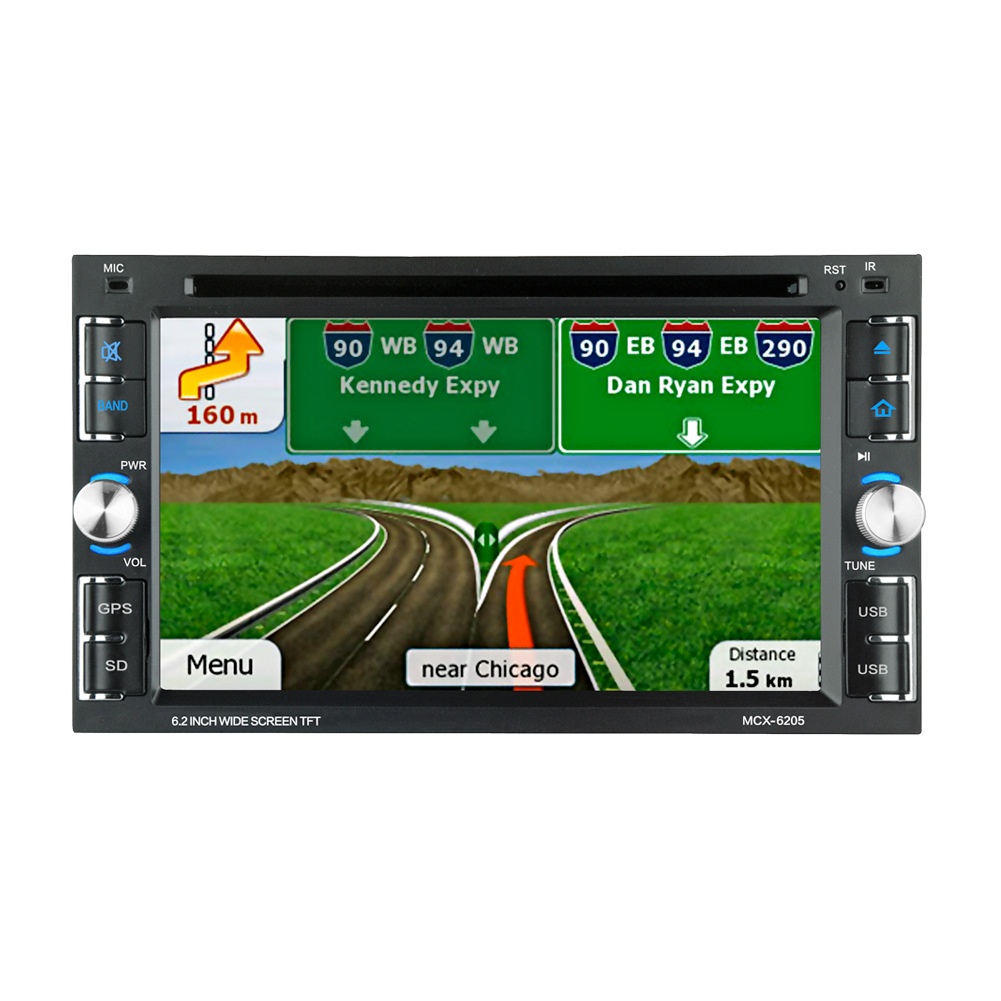 Dual-pin6.2-inch Car D V D Player Car C D Player Card Radio Bluetooth Hands-free Reverse Priority6205